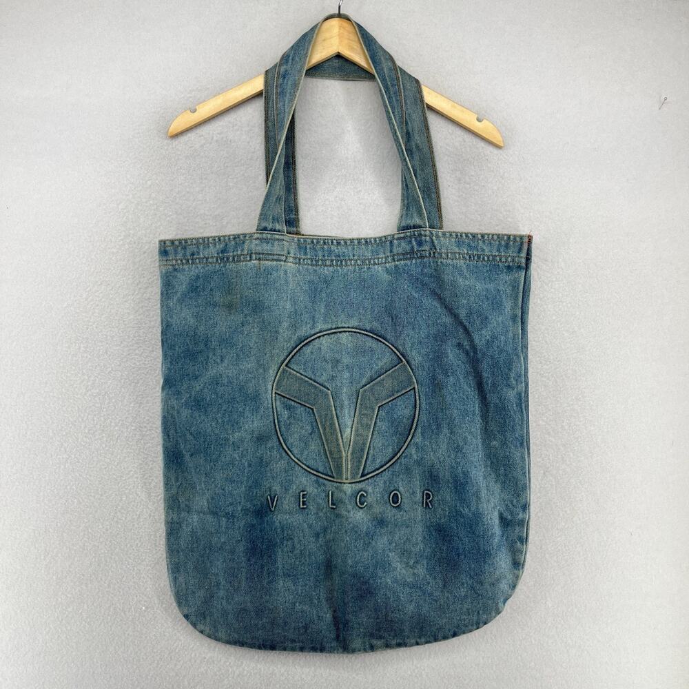 Denim Tote Bag VELCOR Leasing Fleet Services Corp Madison WI Blue